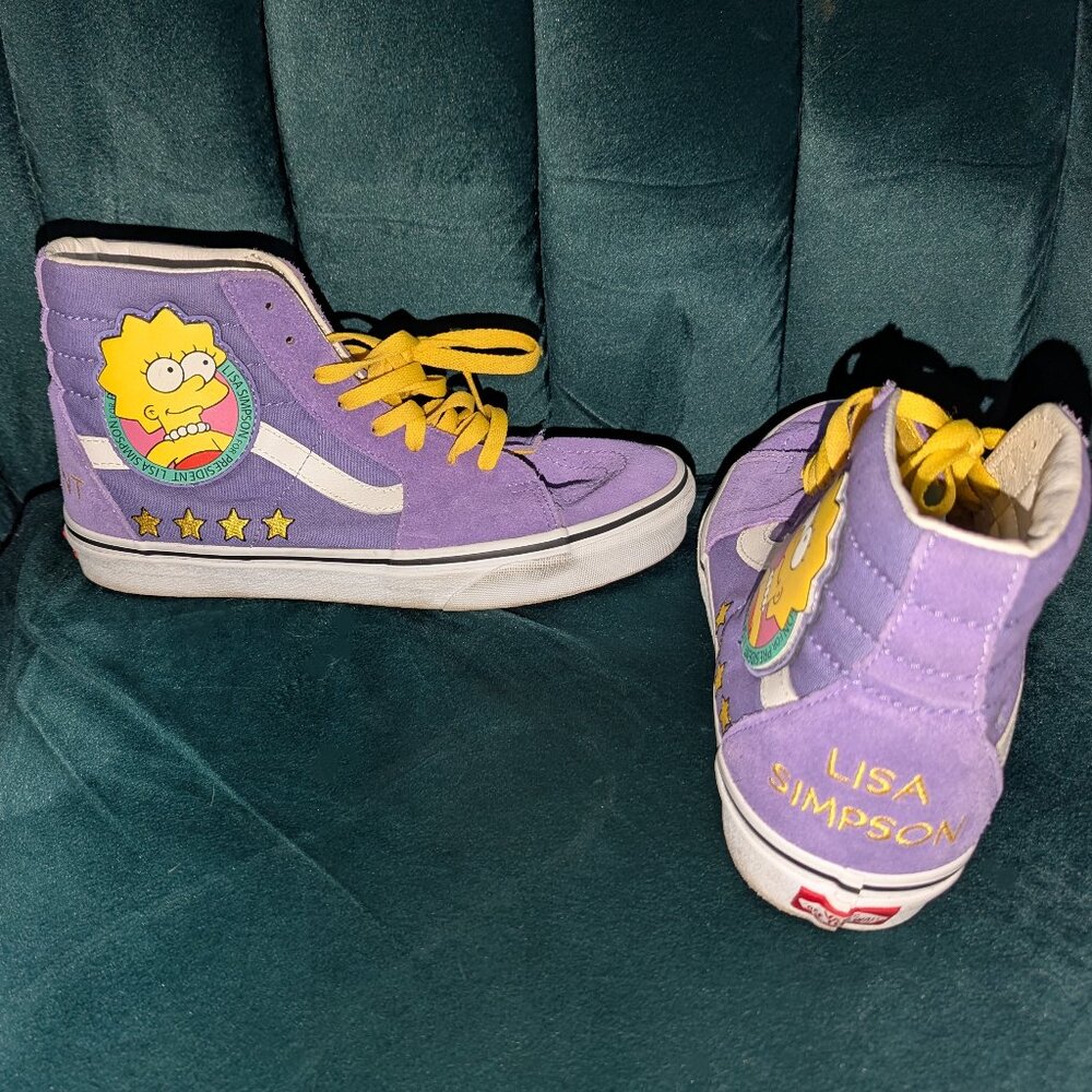 Lisa Simpson For President hightop Vans